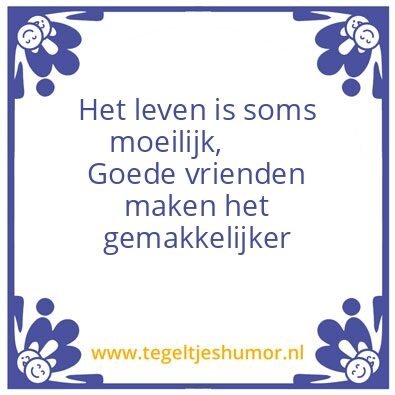Tegeltje: Friends