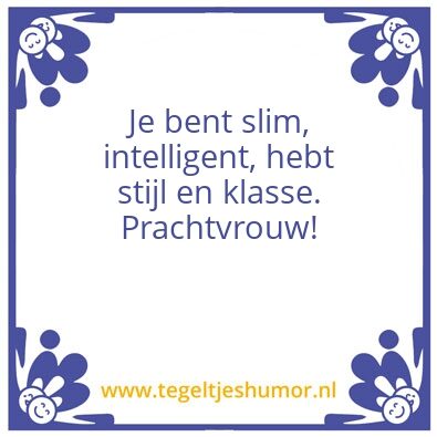 Tegeltje: Wariat