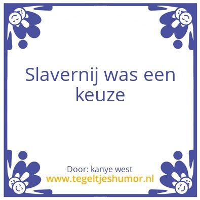 Tegeltje: Slavernij
