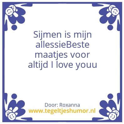 Tegeltje: Sijmen