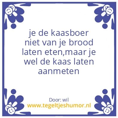 Tegeltje: kaasboer