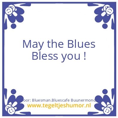 Tegeltje: Blues