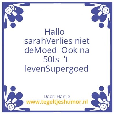 Tegeltje: 50