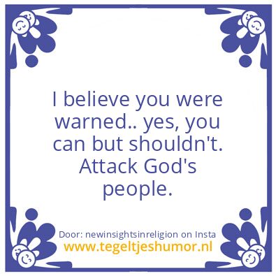 Tegeltje: I believe you were warned..