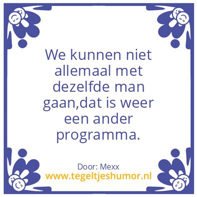 Tegeltje: Man