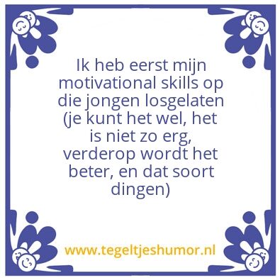 Tegeltje: Baggerstuk