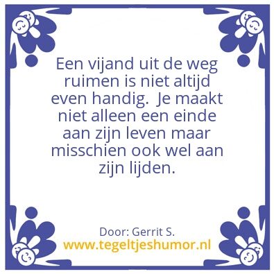Tegeltje: Ik ben Gerrit.