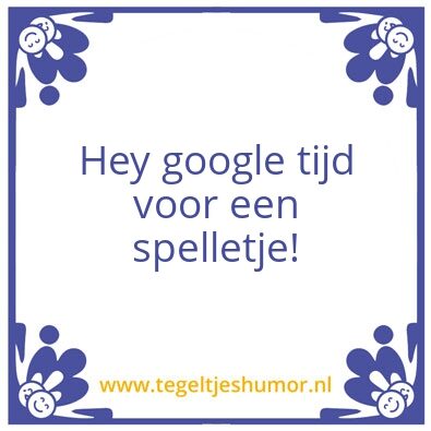 Tegeltje: Lees op dit eens hardop