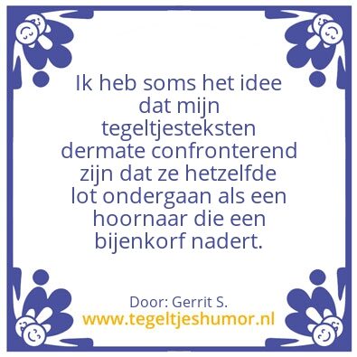 Tegeltje: Ik ben Gerrit.