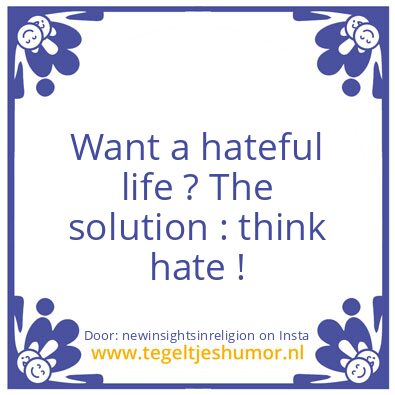 Tegeltje: Some people …