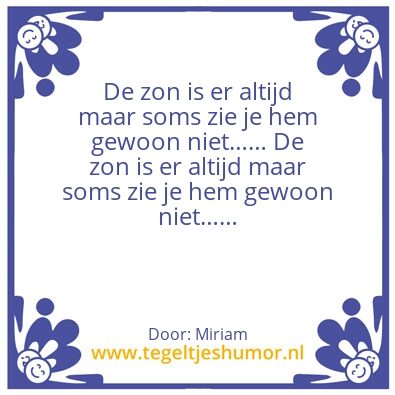 Tegeltje: MvG