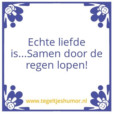Tegeltje: Regen