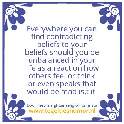 Tegeltje: The reality is :