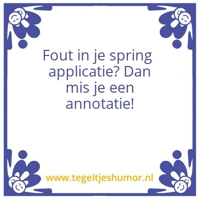 Tegeltje: Spring