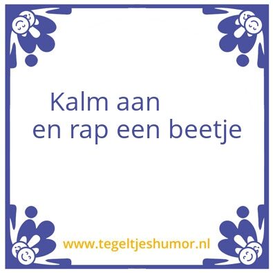Tegeltje: Tegeltje