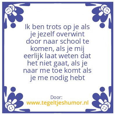 Tegeltje: Tegeltje