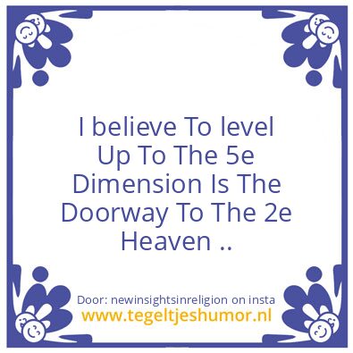 Tegeltje: Now You Know