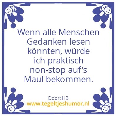 Tegeltje: Maul