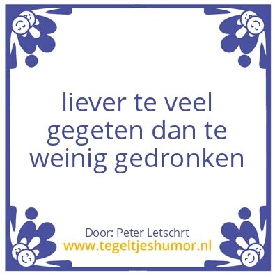 Tegeltje: levens motto