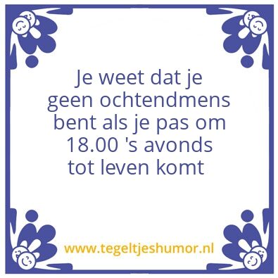 Tegeltje: De waarheid van Iris