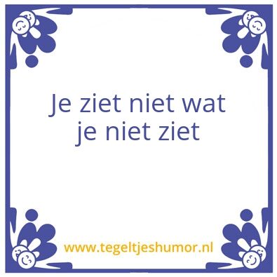 Tegeltje: Ja