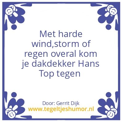 Tegeltje: Gerrit Dijk