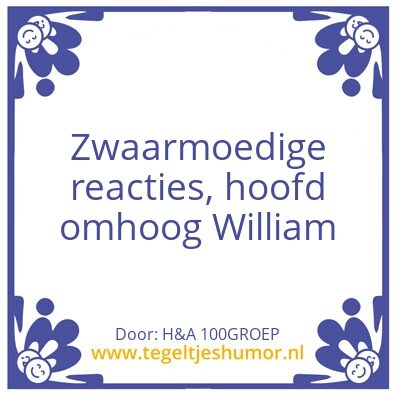 Tegeltje: William