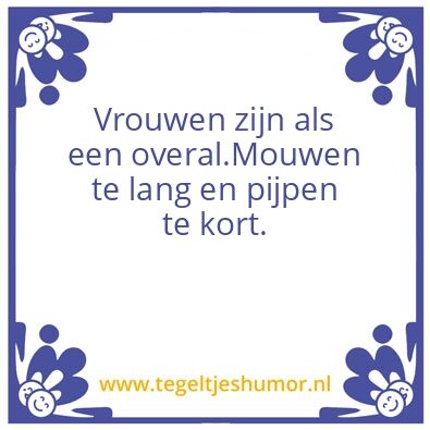 Tegeltje: Overal