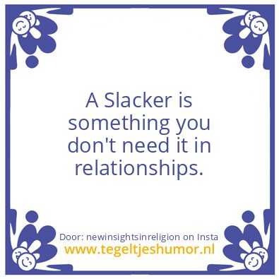 Tegeltje: In My Opinion :