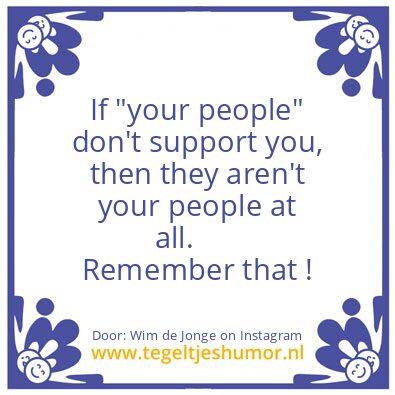 Tegeltje: “your people”