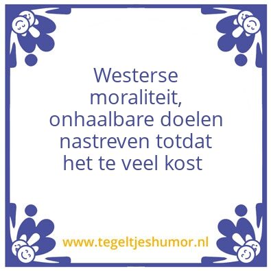 Tegeltje: Shit man