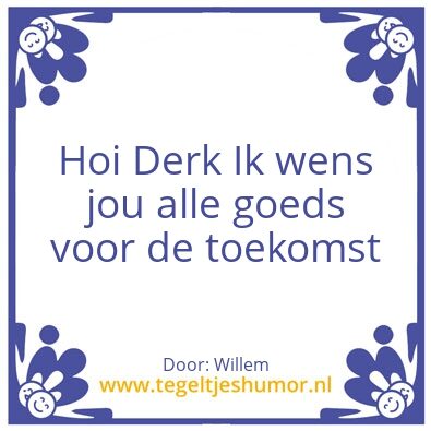 Tegeltje: Test