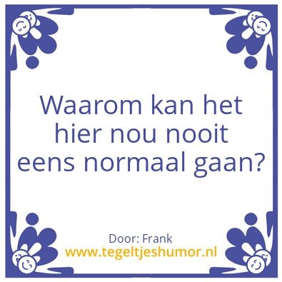 Tegeltje: Frank