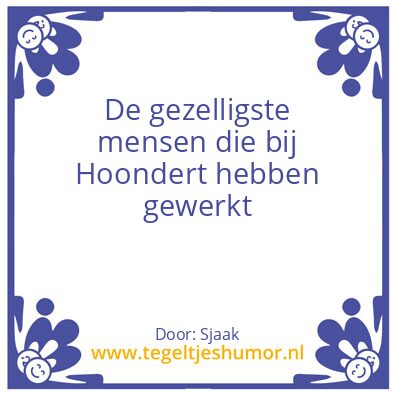 Tegeltje: Gezellig