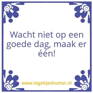 Tegeltje: Joepie