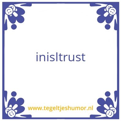 Tegeltje: Trust