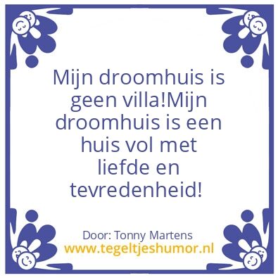 Tegeltje: Tevreden