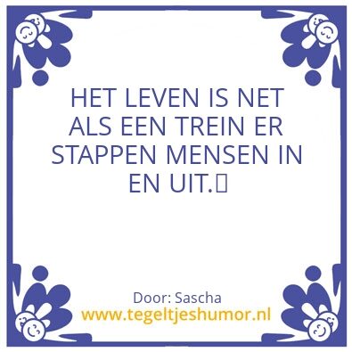 Tegeltje: Trein