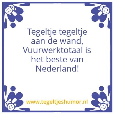 Tegeltje: VuurwerkTotaal