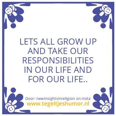 Tegeltje: Now You know.