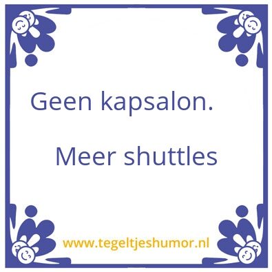 Tegeltje: Kapsalon