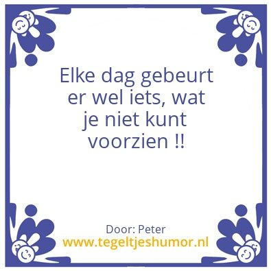 Tegeltje: realiteit