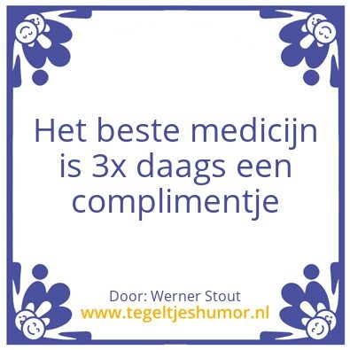 Tegeltje: Werner Stout