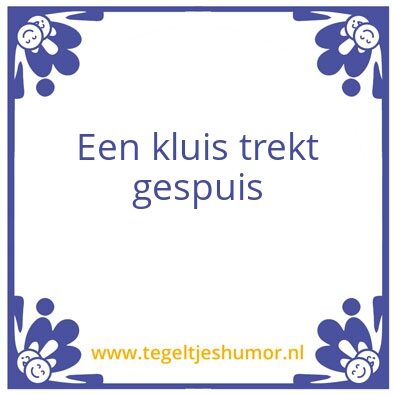 Tegeltje: De bank