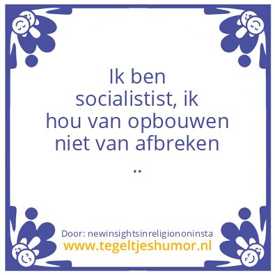 Tegeltje: politiek