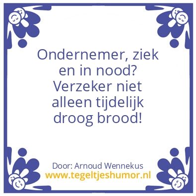 Tegeltje: AOV  ZZP