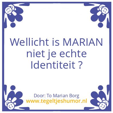 Tegeltje: Waar Ben Je Bang Voor ?