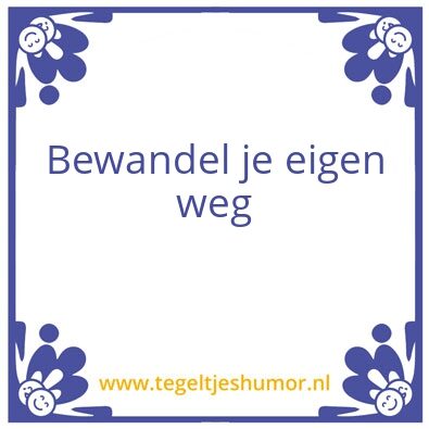 Tegeltje: .