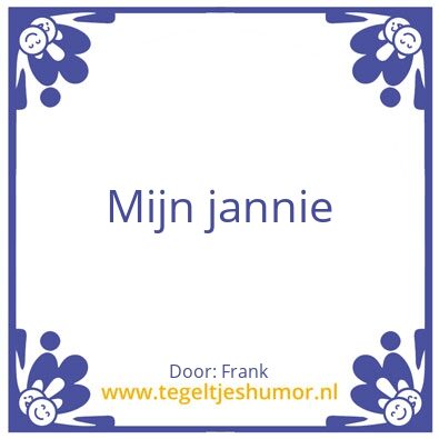 Tegeltje: Frank