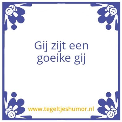 Tegeltje: test